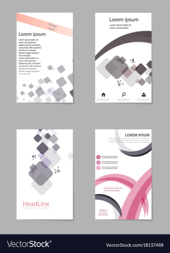 Abstract composition business card set box block vector image Abstract composition business card set box block vector image
