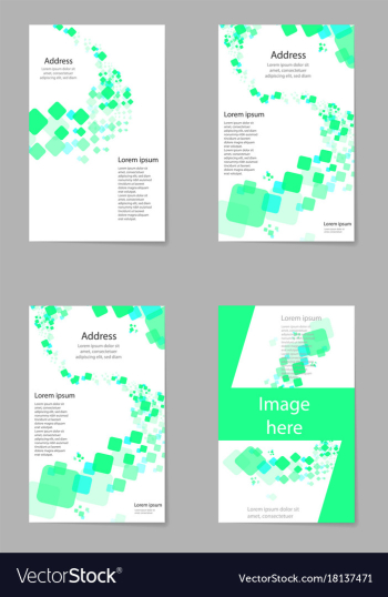 Abstract composition business card set box block vector image Abstract composition business card set box block vector image