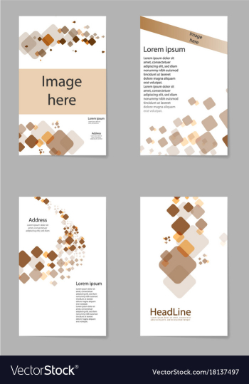 Abstract composition business card set box block vector image Abstract composition business card set box block vector image