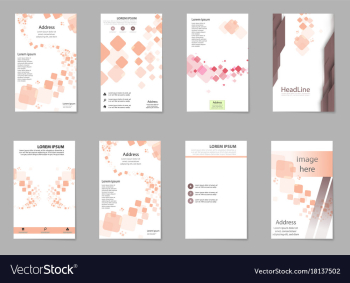 Abstract composition business card set box block vector image Abstract composition business card set box block vector image