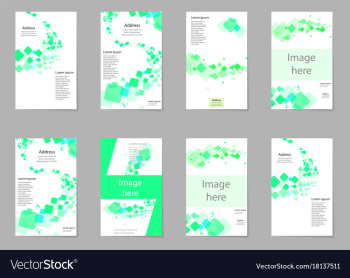 Abstract composition business card set box block vector image Abstract composition business card set box block vector image