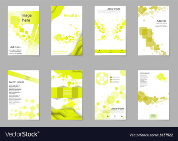 Abstract composition business card set box block vector image Abstract composition business card set box block vector image