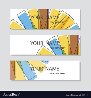 Abstract corporate business banner template vector image Abstract corporate business banner template vector image