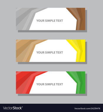 Abstract corporate business banner template vector image Abstract corporate business banner template vector image