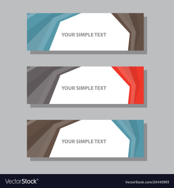 Abstract corporate business banner template vector image Abstract corporate business banner template vector image