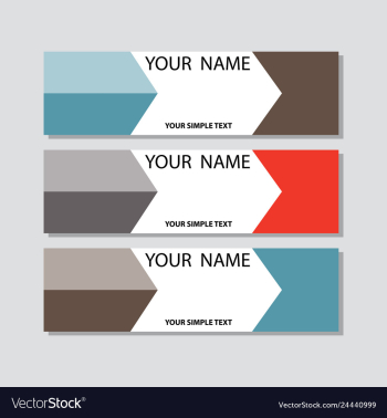 Abstract corporate business banner template vector image Abstract corporate business banner template vector image