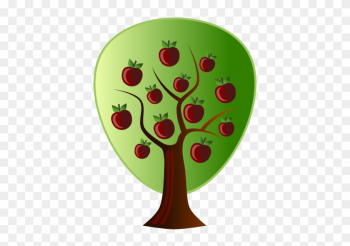 Abstract Crops Apple Tree Clipartsy - Apple Tree Vector Png