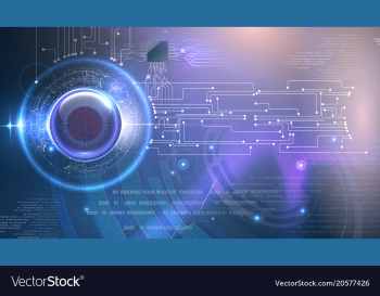 abstract cyber eye futuristic background