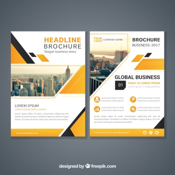 Abstract design brochure template