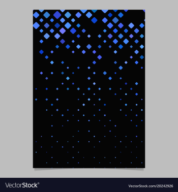 Abstract digital diagonal square pattern poster vector image Abstract digital diagonal square pattern poster vector image