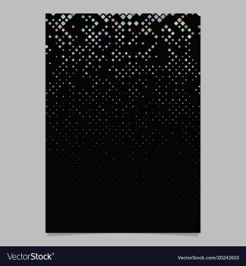 Abstract digital rounded square pattern poster vector image Abstract digital rounded square pattern poster vector image