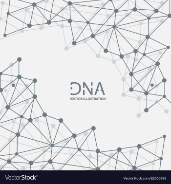 Abstract dna strand symbol isolated on white vector image