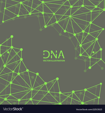 Abstract dna strand symbol isolated on white vector image