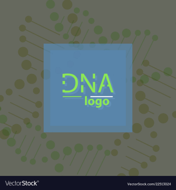 Abstract dna strand symbol isolated on white vector image