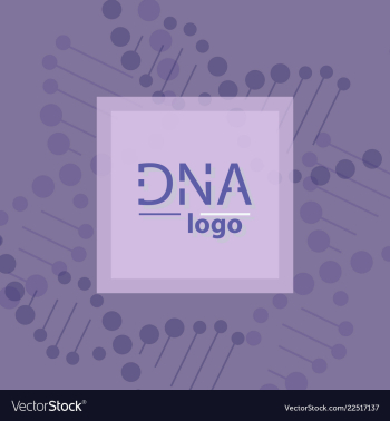 Abstract dna strand symbol isolated on white vector image
