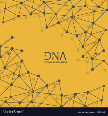 Abstract dna strand symbol isolated on white vector image