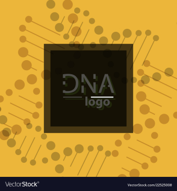 Abstract dna strand symbol isolated on white vector image