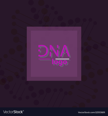 Abstract dna strand symbol isolated on white vector image
