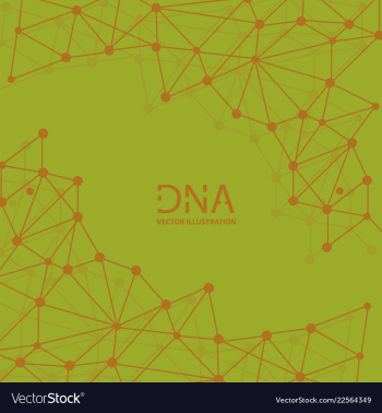 Abstract dna strand symbol isolated on white vector image