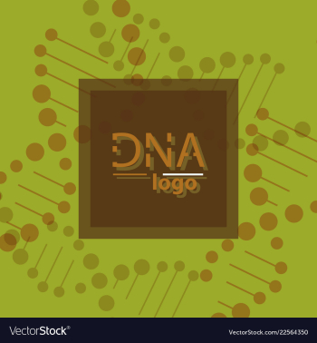 Abstract dna strand symbol isolated on white vector image