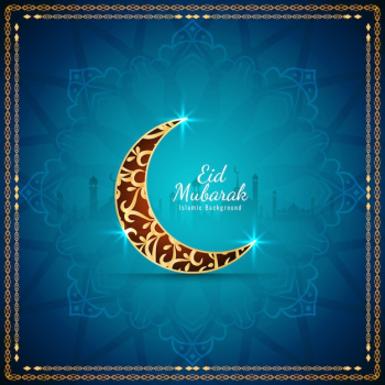 Abstract Eid Mubarak Islamic festival background