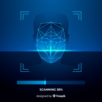 Abstract face recognition in progress Free Vector Abstract face recognition in progress Free Vector