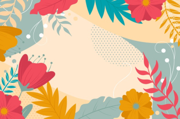 Abstract floral background in flat design Free Vector Abstract floral background in flat design Free Vector