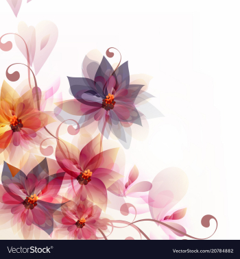  					Abstract floral background with flowers and space vector&nbsp;image														