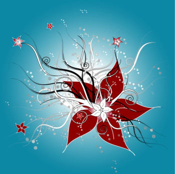 abstract floral background with place for your text