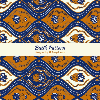 Abstract floral batik pattern Abstract floral batik pattern