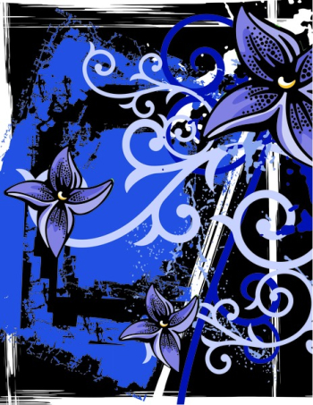 Abstract floral grunge background. Abstract floral grunge background.