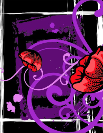 Abstract floral grunge background. Abstract floral grunge background.