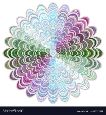Abstract floral mandala ornament design vector image Abstract floral mandala ornament design vector image