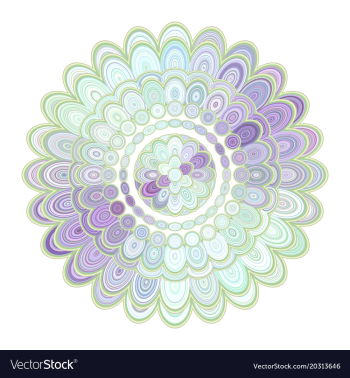 Abstract floral mandala ornament design vector image Abstract floral mandala ornament design vector image
