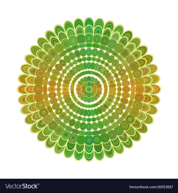 Abstract floral mandala ornament design vector image Abstract floral mandala ornament design vector image
