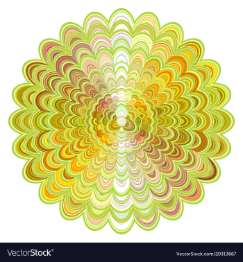 Abstract floral mandala ornament design vector image Abstract floral mandala ornament design vector image