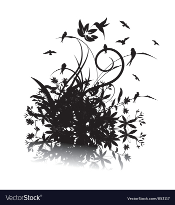 Abstract floral vector image Abstract floral vector image