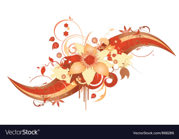 Abstract floral vector image Abstract floral vector image