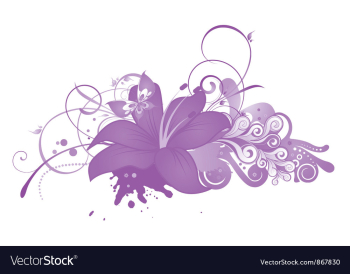 Abstract floral vector image Abstract floral vector image