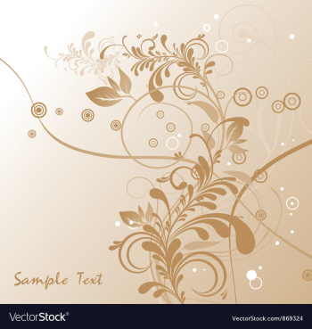 Abstract floral vector image Abstract floral vector image