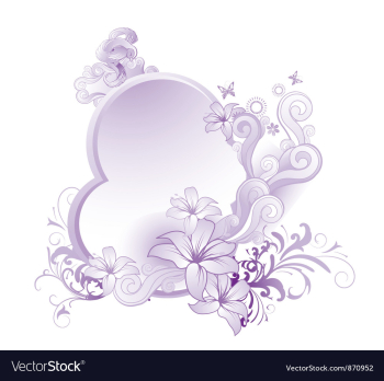 Abstract floral vector image Abstract floral vector image