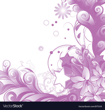Abstract floral vector image Abstract floral vector image