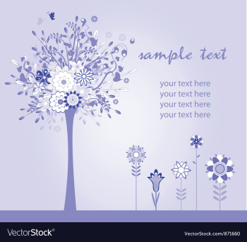 Abstract floral vector image Abstract floral vector image