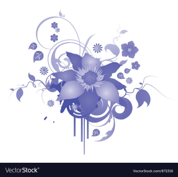 Abstract floral vector image Abstract floral vector image