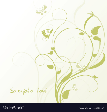 Abstract floral vector image Abstract floral vector image