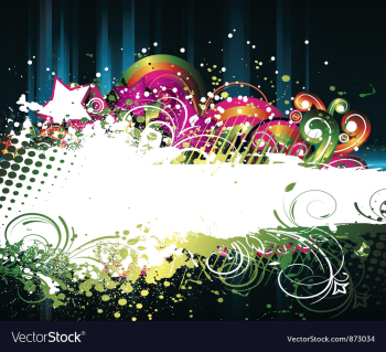 Abstract floral vector image Abstract floral vector image