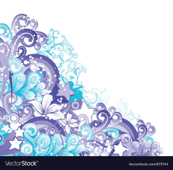 Abstract floral vector image Abstract floral vector image