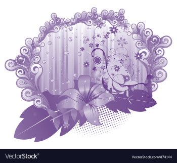 Abstract floral vector image Abstract floral vector image
