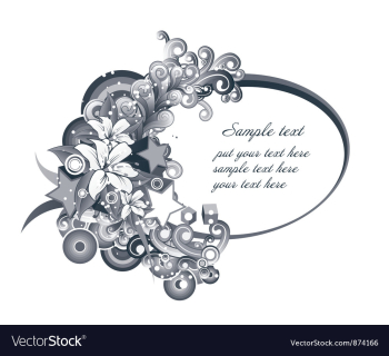 Abstract floral vector image Abstract floral vector image