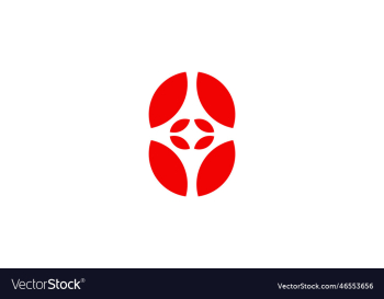 abstract flower logo icon design